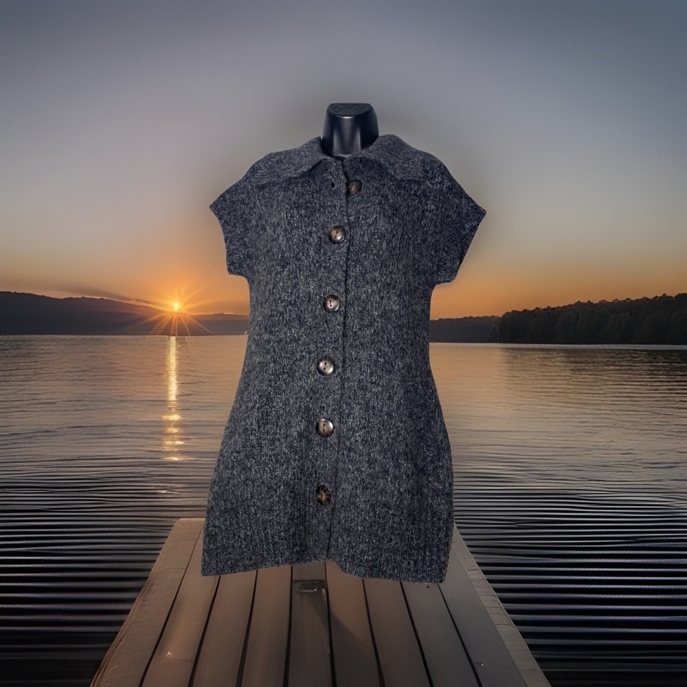 Fenn Wright Manson Wool Alpaca Blend  Tunic Cardigan Sweater‎ XS